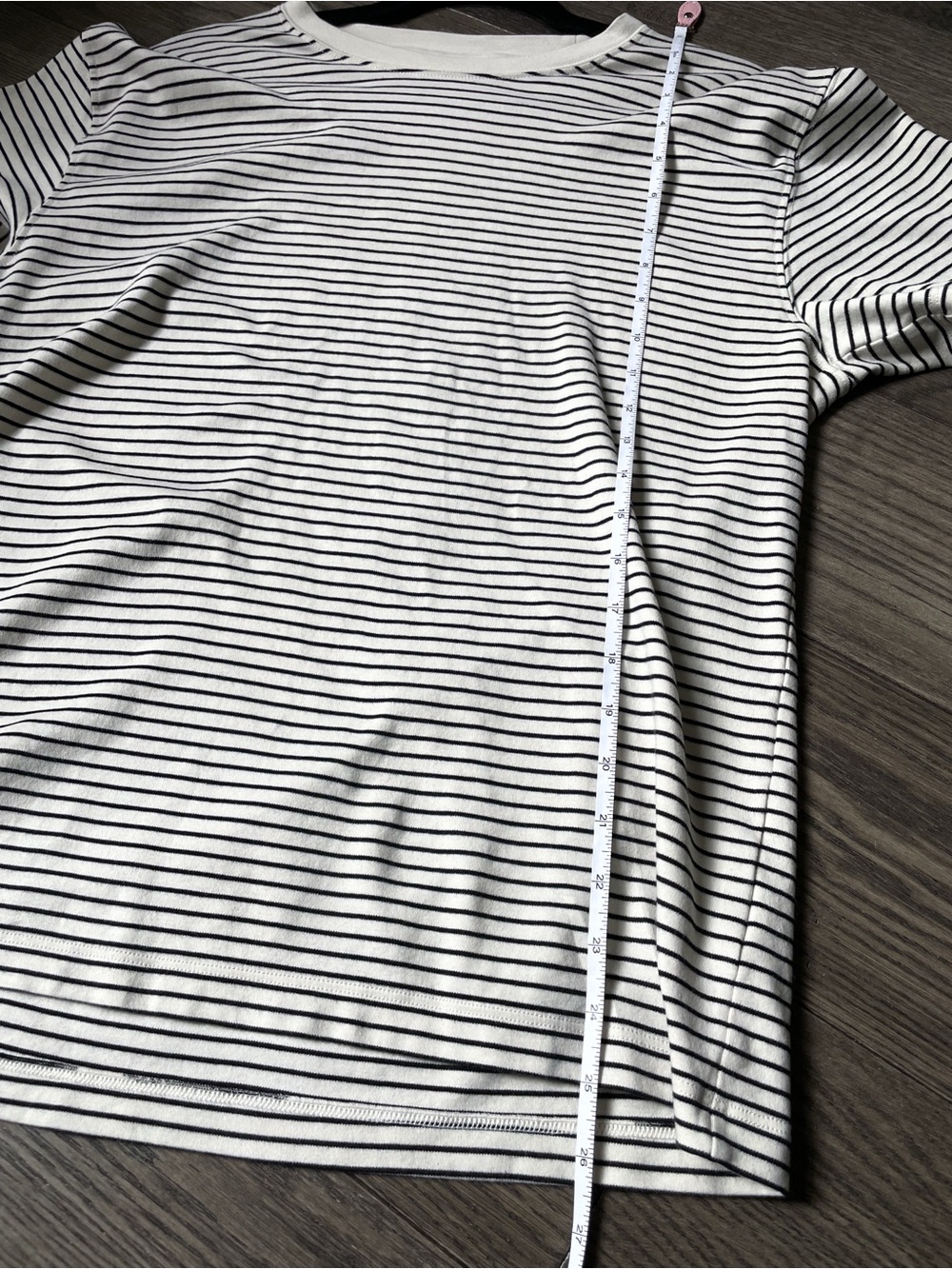 Aritzia • Babaton Pegasus Oversized Cotton Navy Blue White Striped T-Shirt • M - Picture 15 of 16
